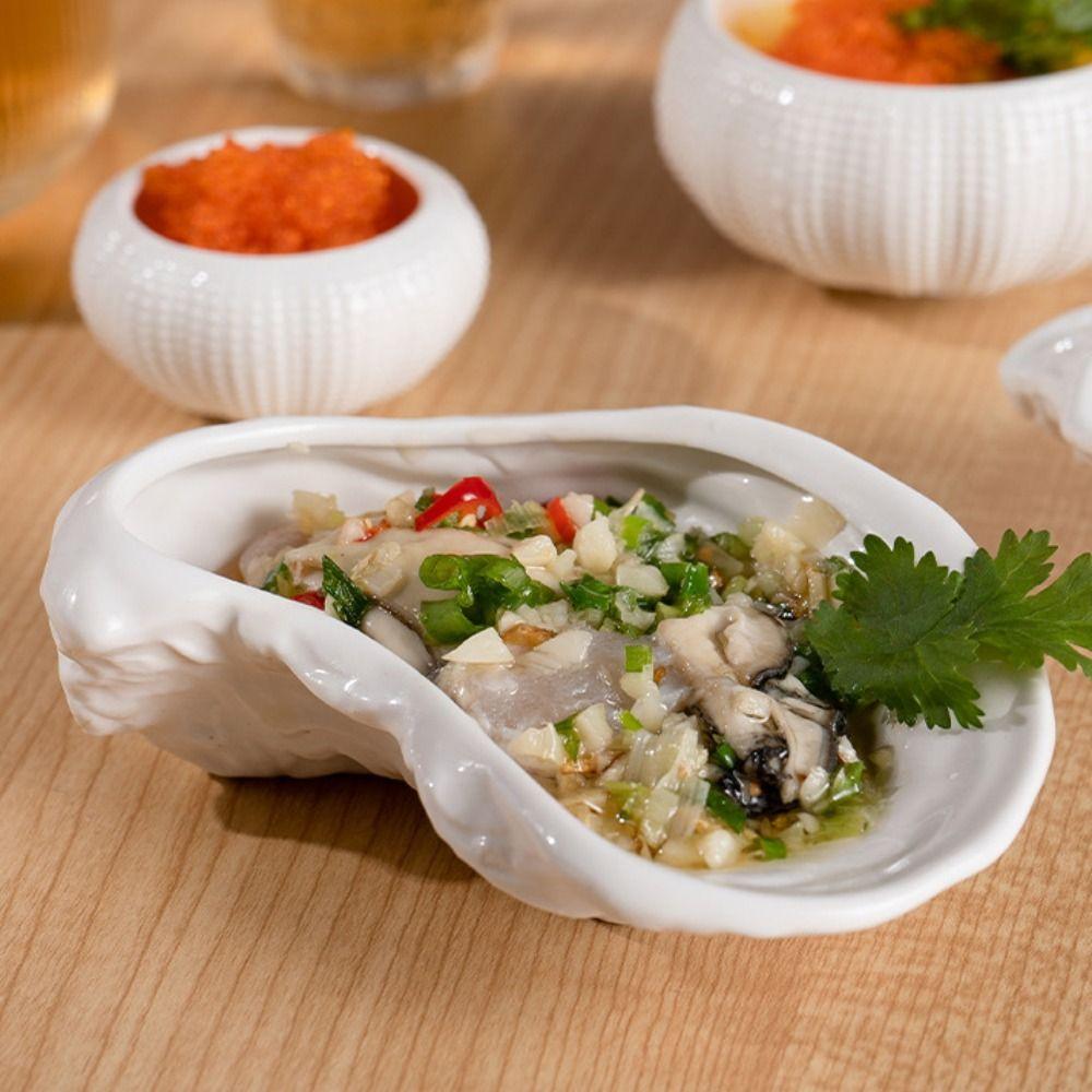 Irregular Sushi Sashimi Plate Exquisite Storage Dish Japanese Cuisine Oyster Plate  Salad