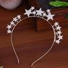 European And American Style Party Rhinestone Pearl Five-Pointed Star Headband Exaggerated And Unique Festival Celebration
