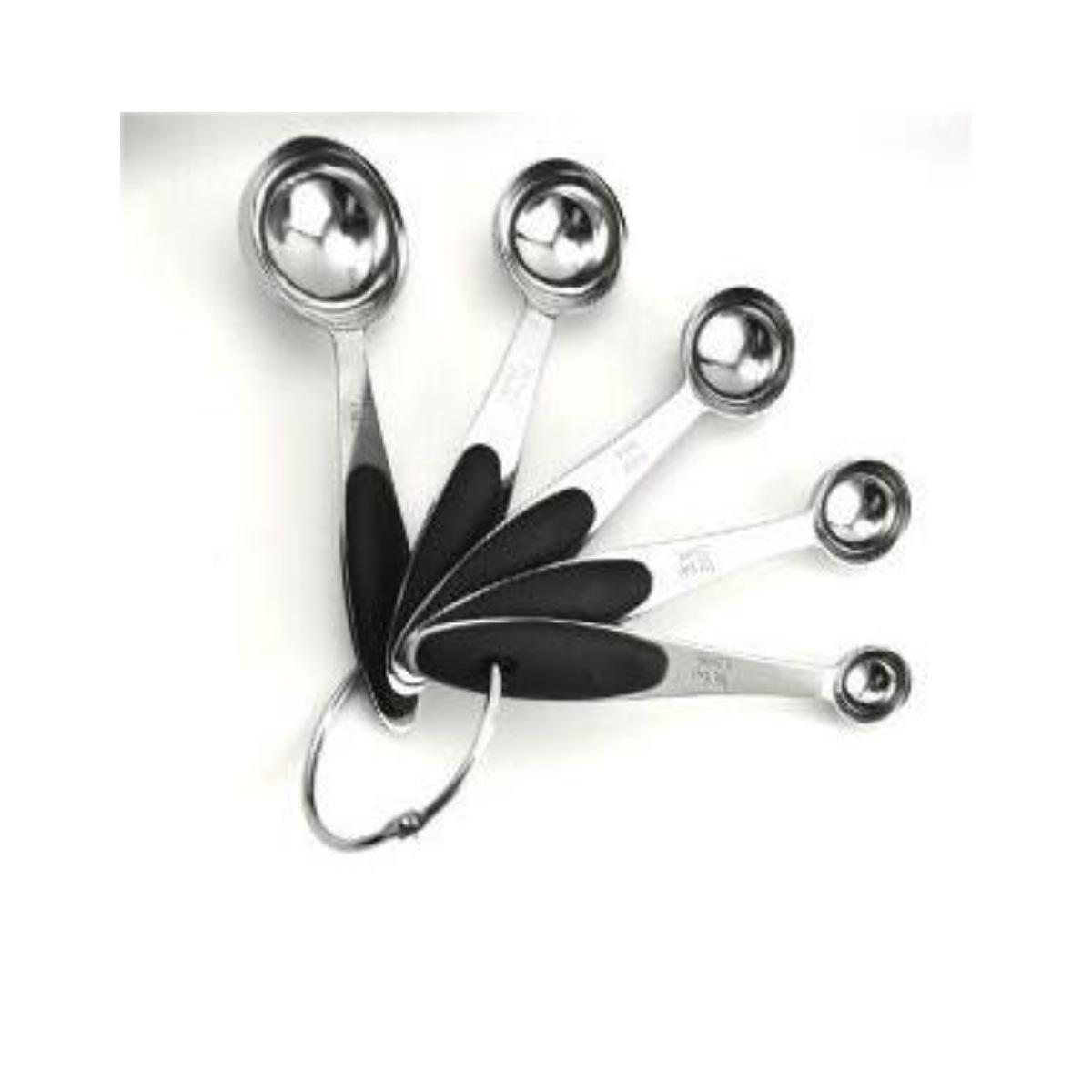 

Набор из 10 мерных стаканов и ложек из нержавеющей стали с силиконовыми ручками