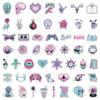 50 Pieces of Pastel Gothic Style Graffiti Stickers Suitcase Car Notebook Water Cup Waterproof Decorative Stickers