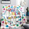1PC Mr Men Adventure Custom Name Patterned Flannel Blanket Suitable For All Seasons For Home Decor Warmth And Comfort Gifts Holiday Present