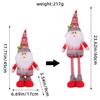 Christmas Snowman Plush Toy With Stretching Design For Holiday Decor And Gift