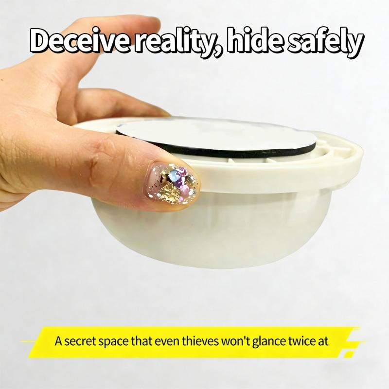 Easy Installation Realistic Smokes Detector Hiddening Safe Box For Valuables Discreet Storage Solution for Jewelry Money