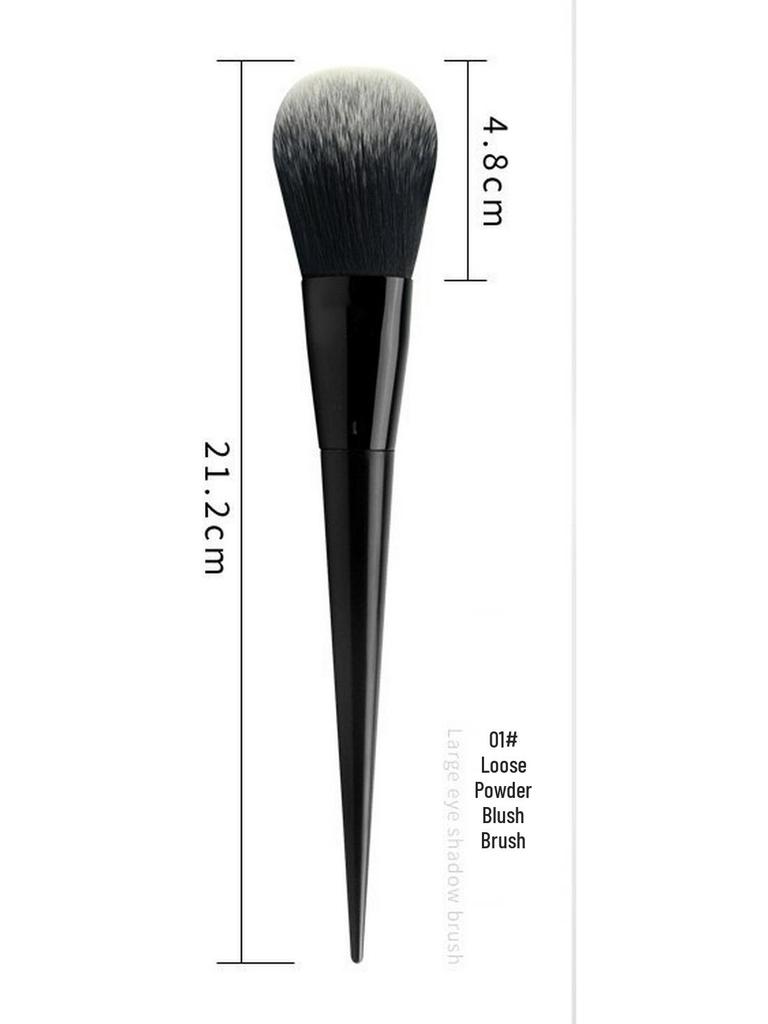 Pointed Tail 9-Piece Makeup Brush Set with Fiber Bristles