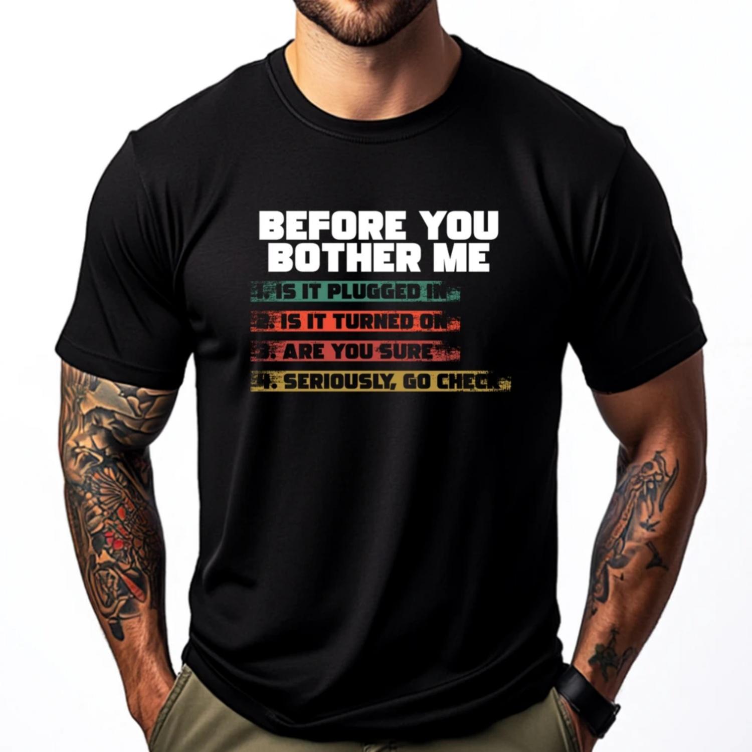 

Programmer Tech Support Developer Nerd Techie Geek Computer Funny T Shirts Man T-Shirts EU SIZE Camiseta Masculina S чёрный