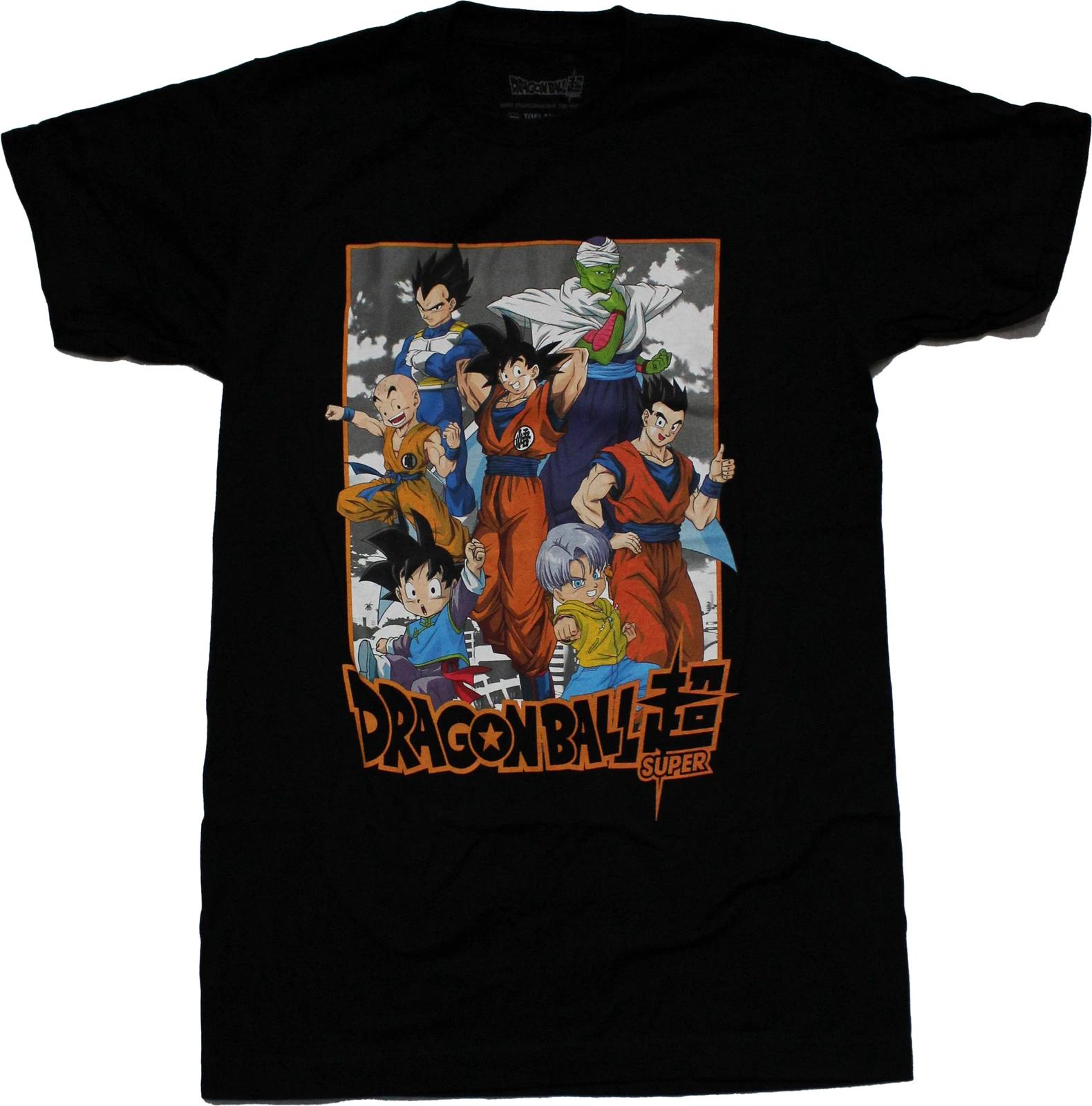 Dragon Ball Z Новая футболка для взрослых Аниме Мужская футболка Летняя Новая Ретро Мода Мужская и Женская Уличная Одежда S