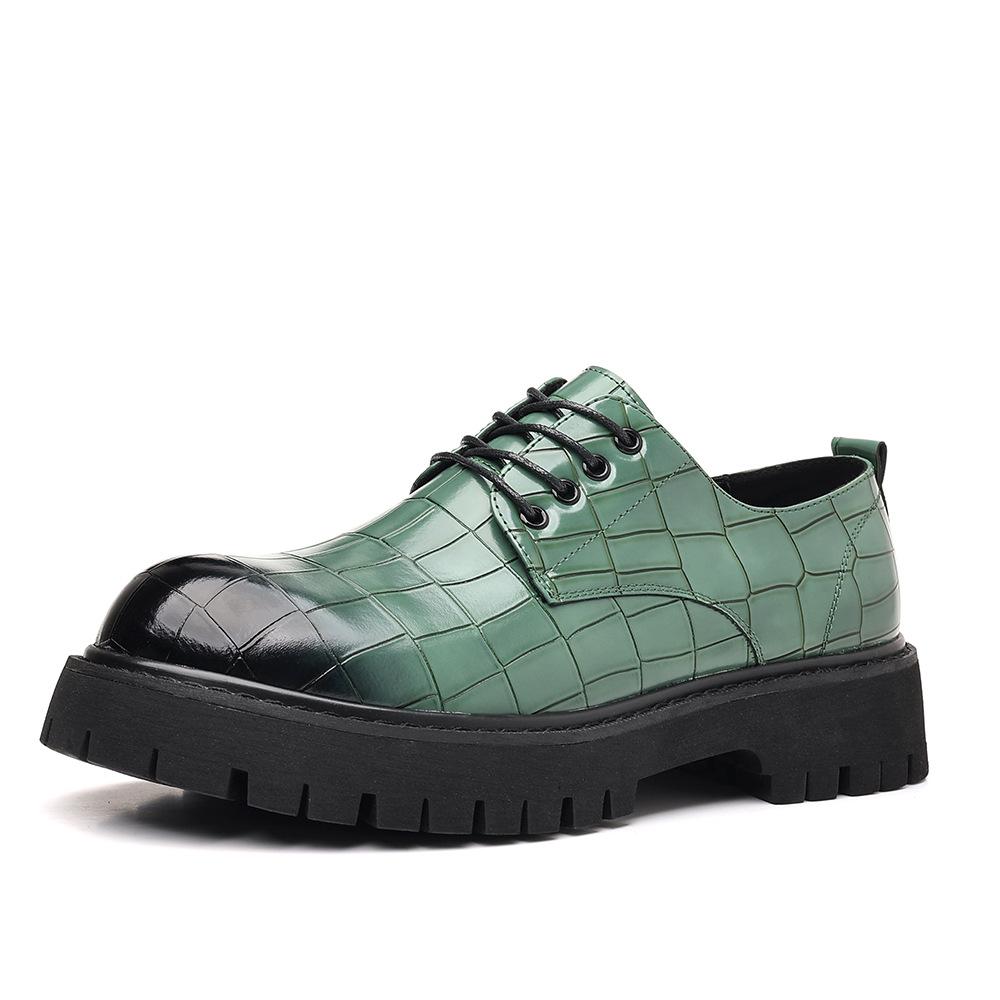 

Men s leather shoes Men s thick-soled height-increasing British wedding groom suit shoes Spring and autumn leather shoes Fashion large-size casual sh 48