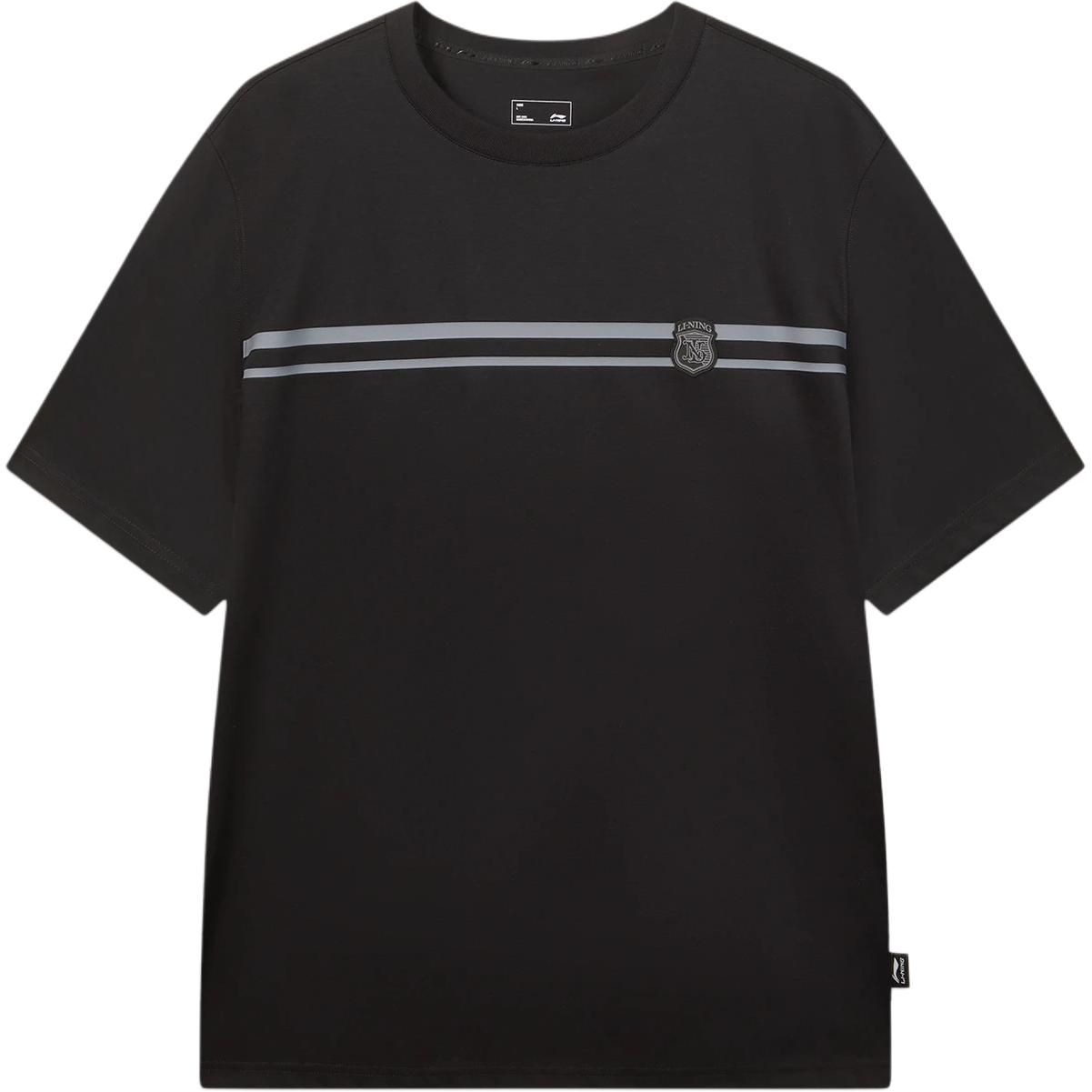 

Li-Ning Comfortable Striped Moisture-Wicking Short Sleeve T-Shirt Men tops AHSW287-3 M