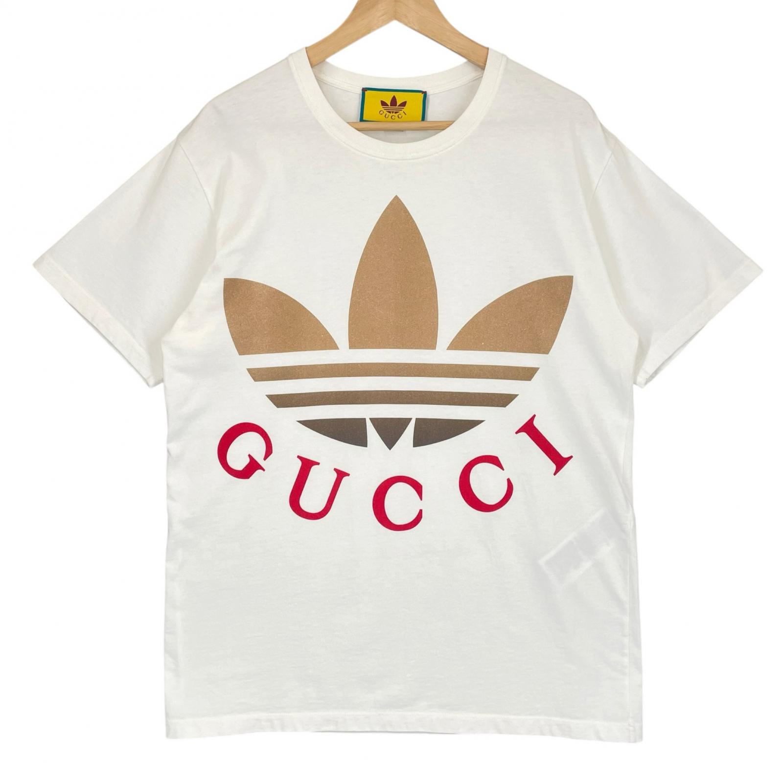 

GUCCI S MENS Short Sleeve T-shirt White Authentic Model 548334XJE7A S белый