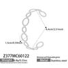 Stylish Stainless Steel Bracelet with Enamel Design and Zirconium Accent