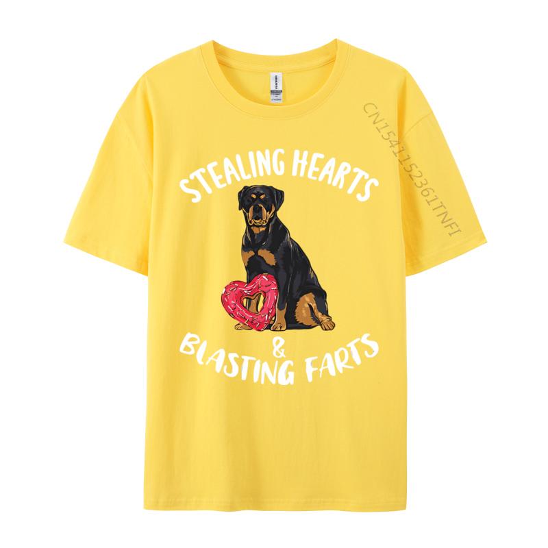 Stealing Hearts Blasting Farts Rottweiler Tshirt Tee Shirt Oversized Cotton Unisex Camisas Tops Harajuku