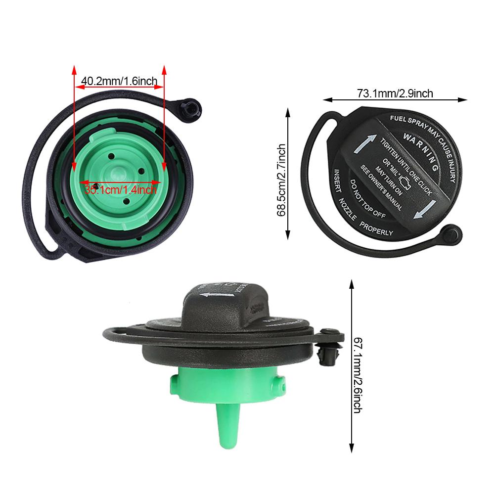 Car Fuel Tank Filler Gas Cap Car Fuel Tank Cap for Aud S5 A3 A4 A6 A8 ABS for VW Tiguan Golf Jetta 5Q0201550L 5C0201550T