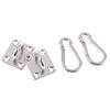 2 Sets U-förmige Haken Edelstahl Schwerlast Mehrzweck Hängemattenhaken