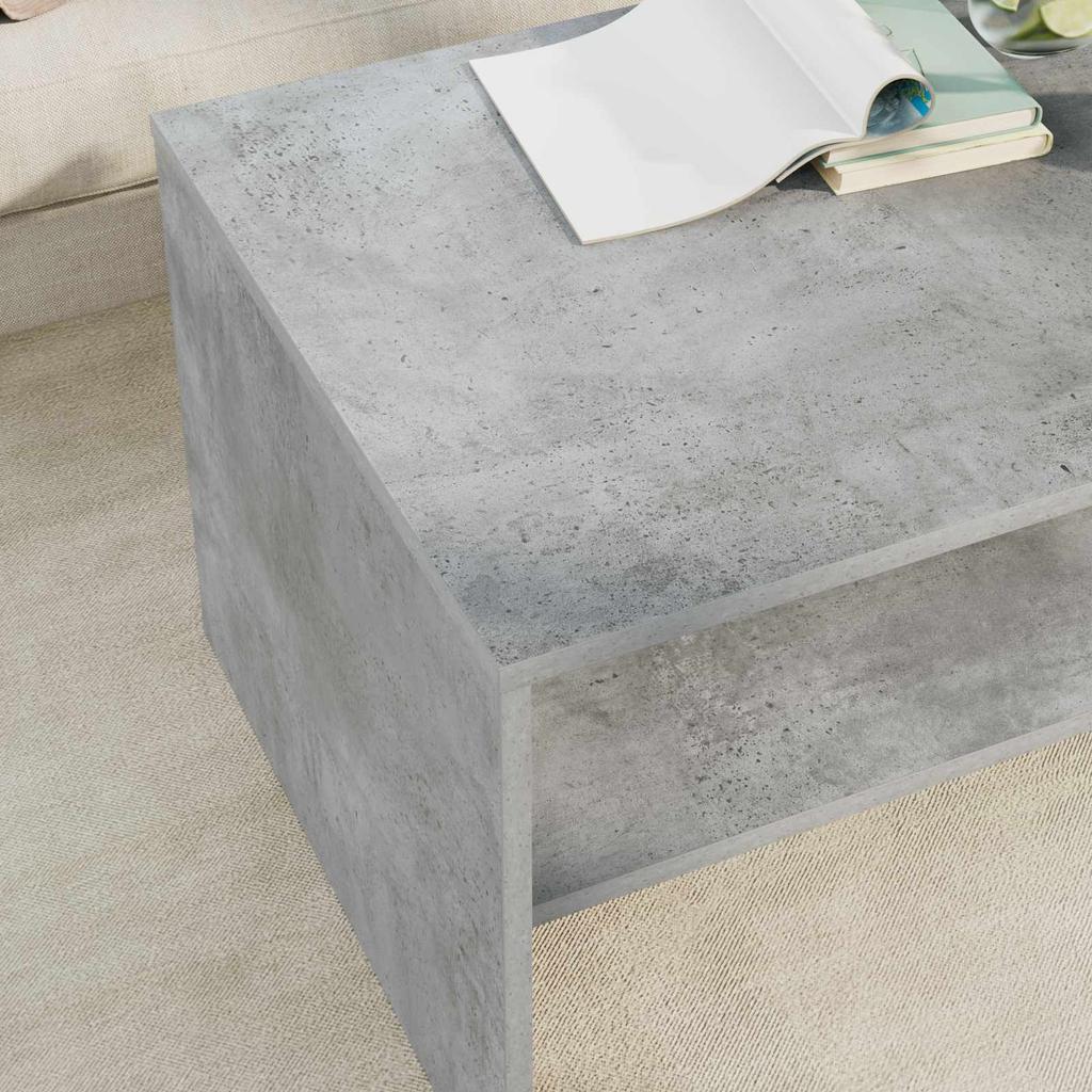 Concrete Grey Coffee Table 80 x 50 x 40 cm Particleboard