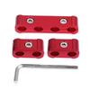 Schlauchabscheider AN8 AN9 AN10 Aluminium Schlauchabscheider Klemme Motor Zündkerzenkabelabscheider Kabelbefestigung Befestigungsmaterial Aufbewahrung (rot)