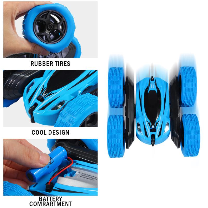 Twister.CK RC Stunt Car with Remote Control, 2.4 GHz RC Trucks Off Road 360° Spins & Flips RC