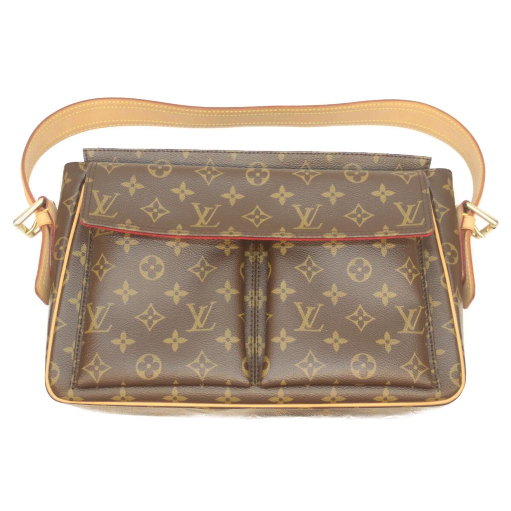 Louis Vuitton M51163 2006 Monogram Viva Cite GM Shoulder Bag BrownUsed
