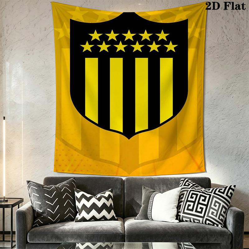 Peñarol football Pattern Home Decor Tapestry, Wall Hanging, Decorative RV Wall Cloth.MGT0918448