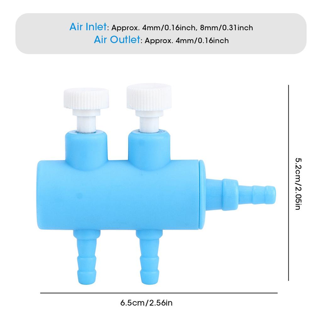 Plastic Aquarium Water Tube Volume Control Valve Connector Fish Tank Air Splitter Oxygen Pump Accessory