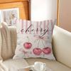 Simplicity Vintage Pink Cartoon Print Canvas Personalized Pillow Cover Kids Bedroom Wild Party Decor Pillowcase Kid Shower Gift