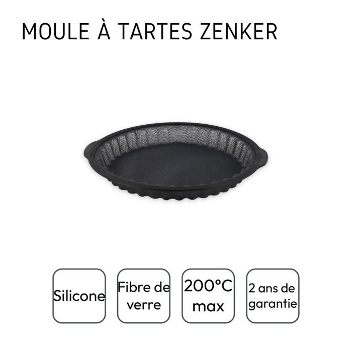 Moule à tartes 25 cm Zenker Silicone fibre de verre