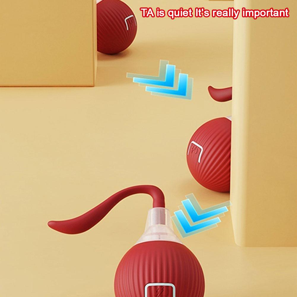 Interactive Cat Rolling Ball Super Drive Cat Rolling Balls Motion Activated Sensor Pet Kitten Teaser Game Toys