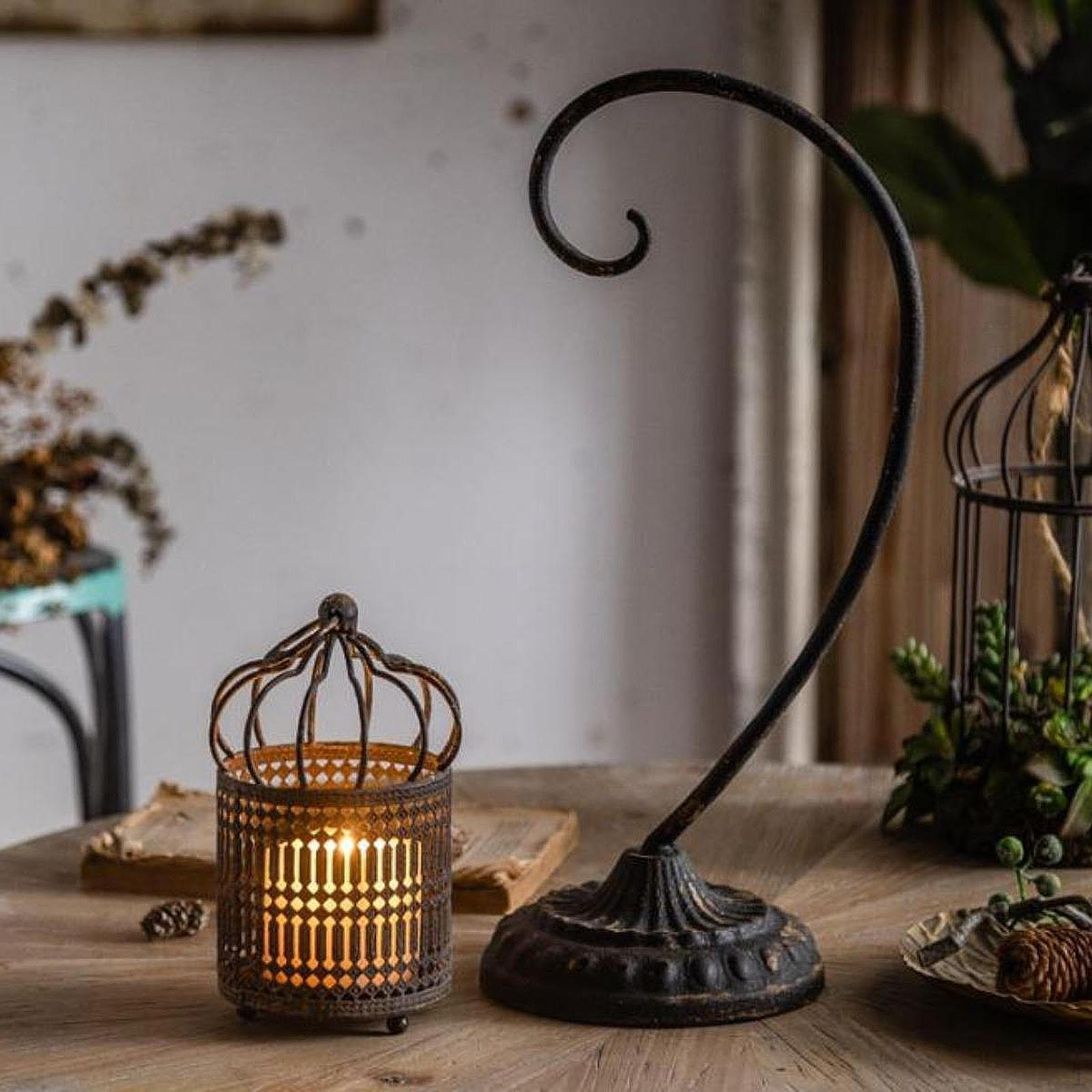 

Подставка для свечей, простая в использовании, идеальный подарок, выдолбленный подсвечник, центральный элемент стола чёрный