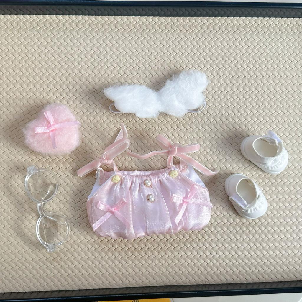 Labubu Baby Dress 15/17cm Labubu Angel Wings Skirt Replacement Clothes