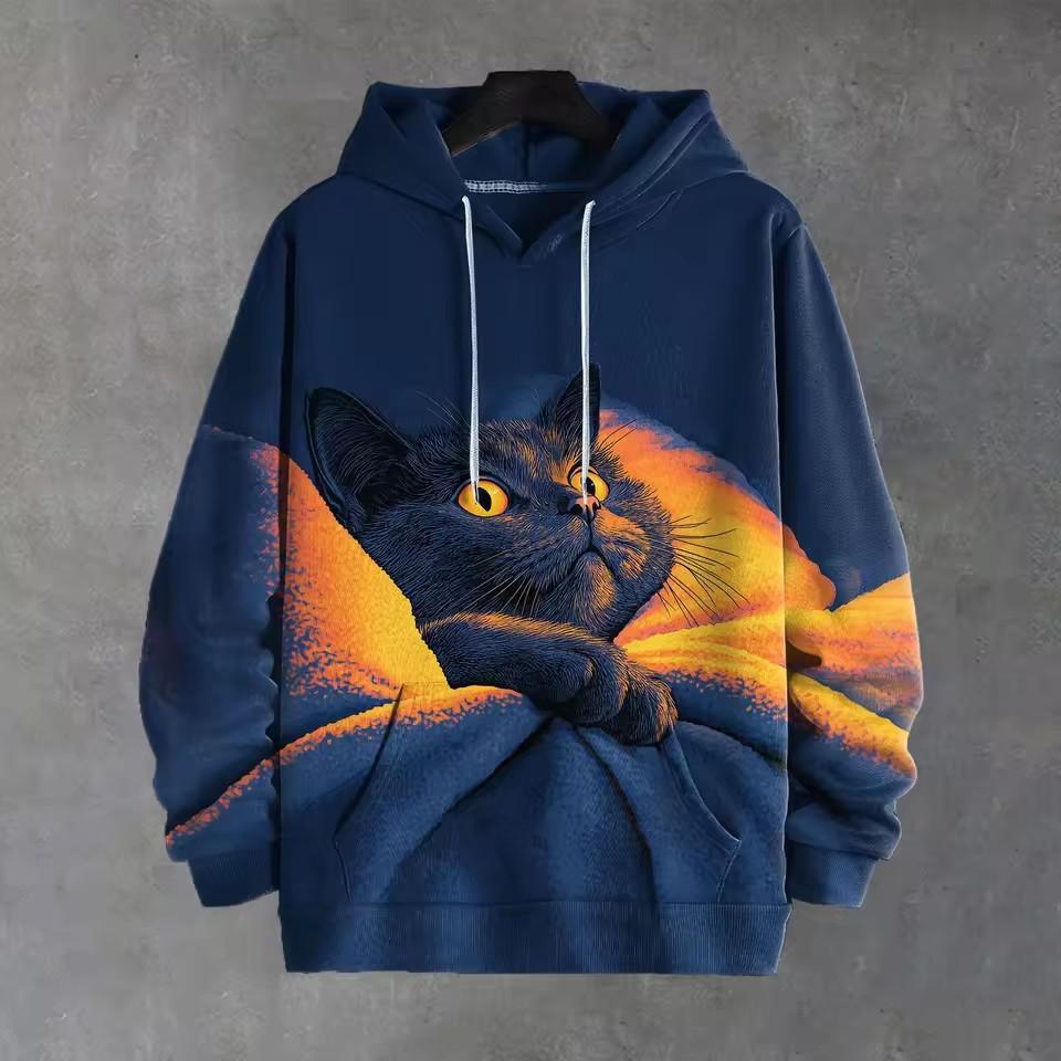 New Fashion Parrot Hoodies Personality Animal Print 3d Hoodie Casual Couple Pullover Sweatshirts