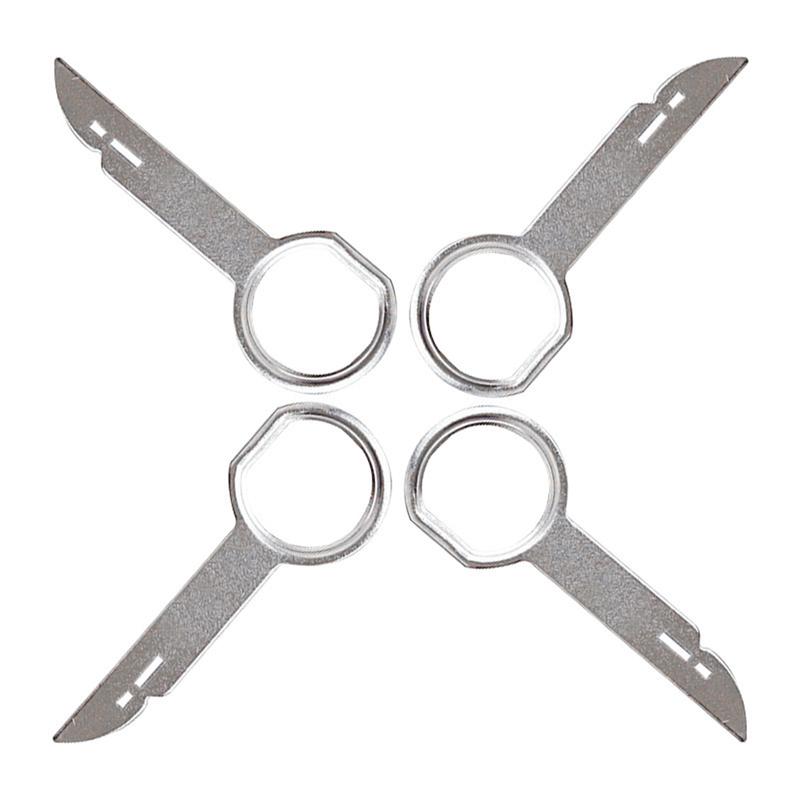 

4Pcs Car Audio Key Disassembly Tool Radio tallation Disassembly Tool For Single Or Double DIN Factory Radios Car Accessories