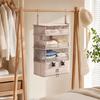 Multi Layered Hanging Clothes Storage Bag Foldable Clothing Organizer  Wardrobe Organization