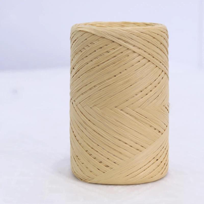 Raffia Straw Yarn 14 Colors 150m Lightweight Knitting Thread for Hand Crochet Beach Hat Travel Craft Projects