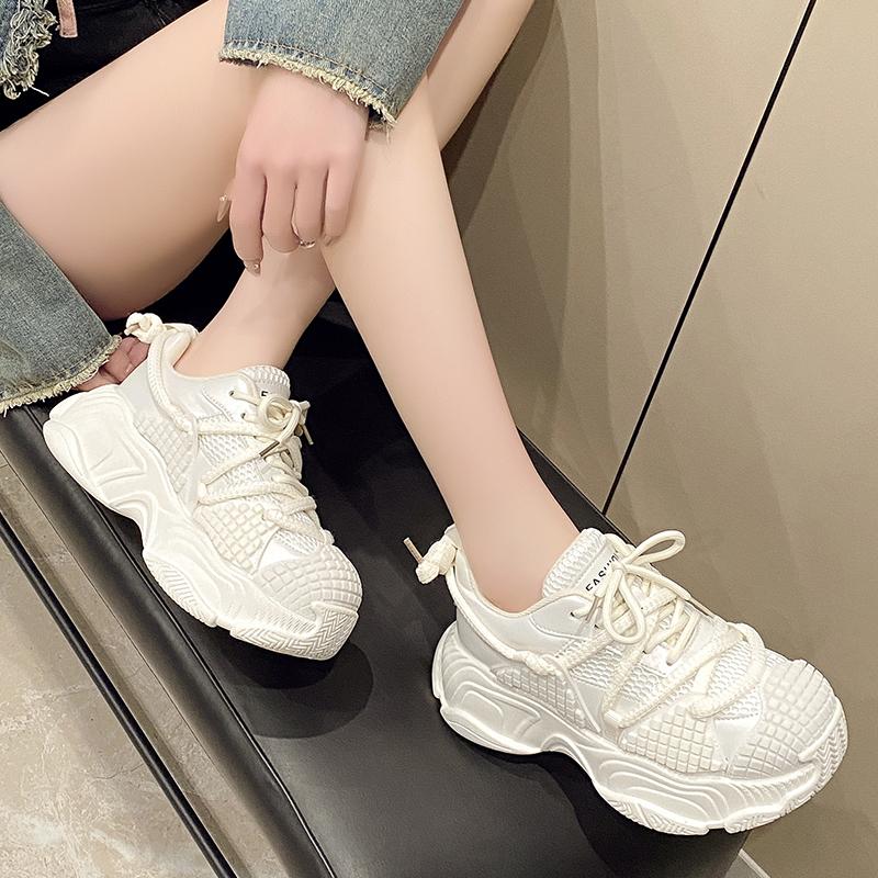 Fashion Ladies Shoes 2025 Hot Sale Front Lace-up Women's Vulcanize Shoes Fashion Round Toe Non-Slip Comfortable Outdoor Casual Shoes
