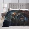 WOW World of Warcraft Arthas Demon Illidan Sylvanas Warm Blanket Travel Plush Throw Blanket Flannel Bedspread Sofa Bed Cover
