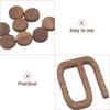 DIY Wanduhr Zubehör Holz Arabische Ziffern Kleine Runde Punkte Bauernhaus Retro Dekoration Stilles Quarz Kit