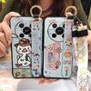 Cartoon Ring Phone Case For ZTE Blade V70 Max/Nubia V70 Max Shockproof Wristband Phone Holder Wrist Strap Silicone Cute
