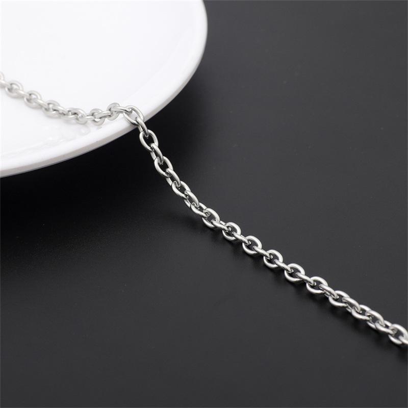 Lanț Fin din Oțel Inoxidabil 304 și Oțel Titan pentru Bijuterii, Breloc, Panou Publicitar sau Geantă