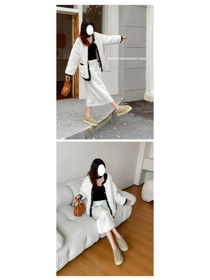 Women's Ethnic Style Cowhide Snow Boots with Thick Sole (2025)