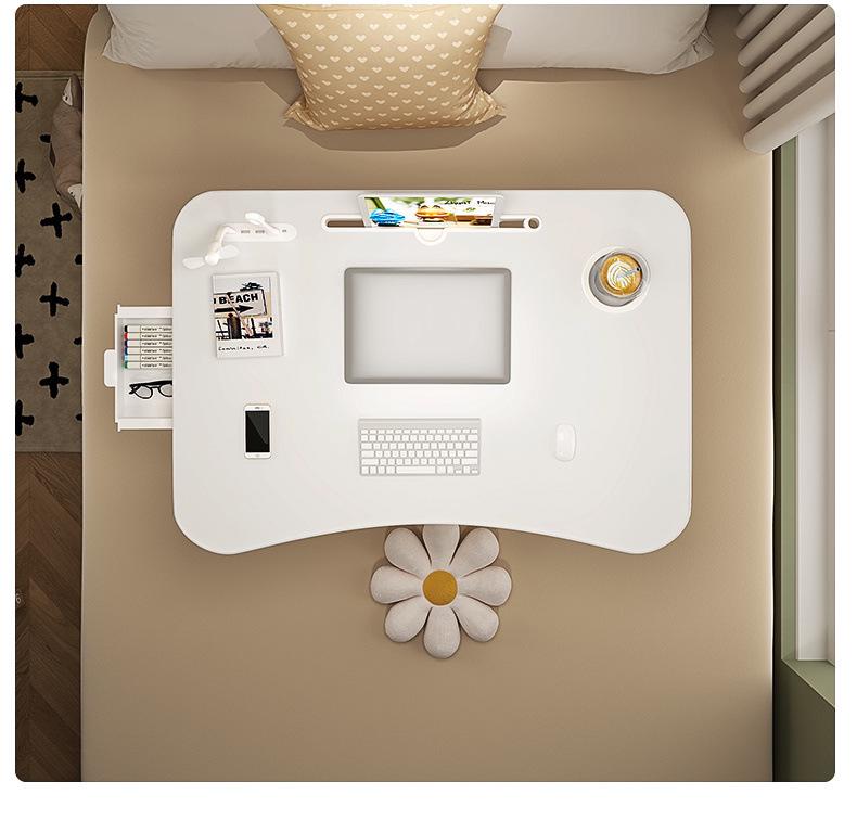 Foldable Bedside Desk Laptop Table: Student Dormitory Writing Desk & Small Table