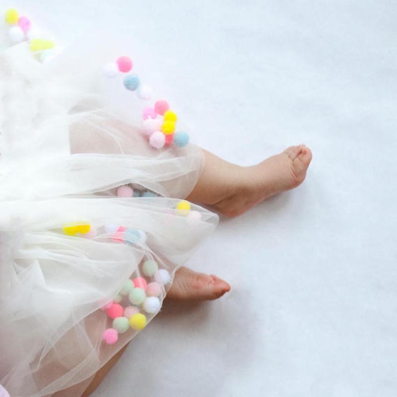 Skirt Girl Princess Party Skirt Hair Hoop Set Kids Girls Tutu Skirt Fluffy Mini Rainbow Dot Skirt