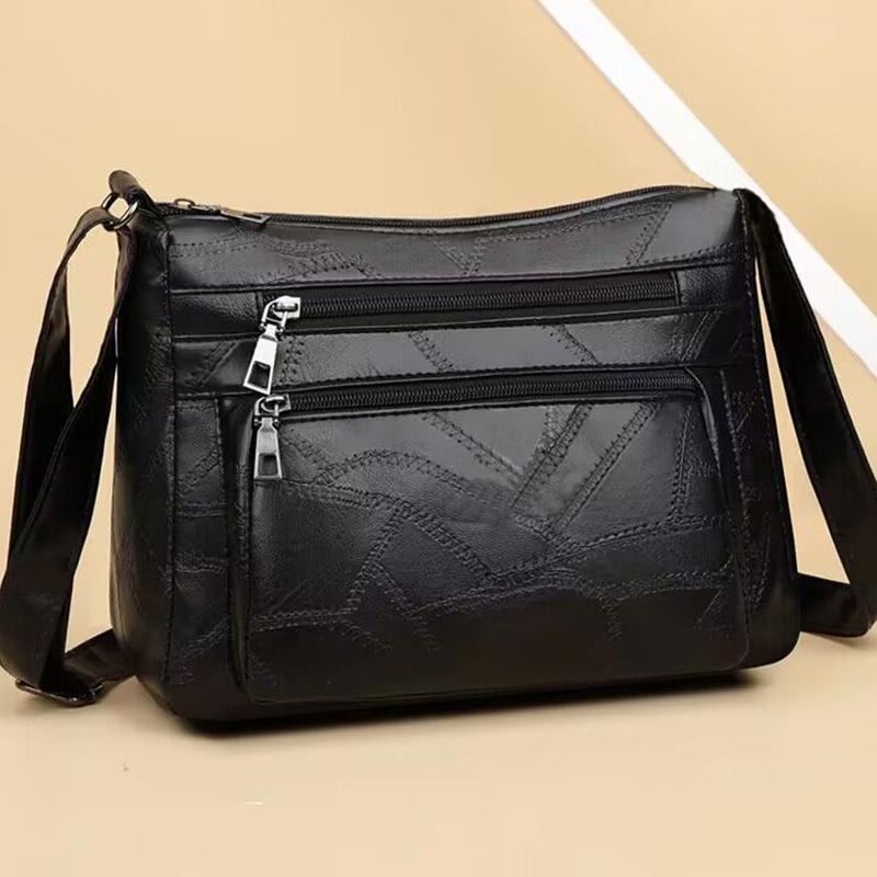 Lightweight soft bag Multi-layer new single shoulder crossbody bag Large capacity women's bag