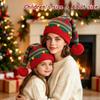 1/2 Pezzi Cappello a Berretto Lavorato a Maglia di Natale con Morbido Pompon Fantasie Natalizie Per Feste di Natale Eventi Invernali Riunioni Familiari