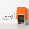 Sturdy Plastic Date Stamping For Easy Marking On Notebook Card And Gift Wrapping Materials