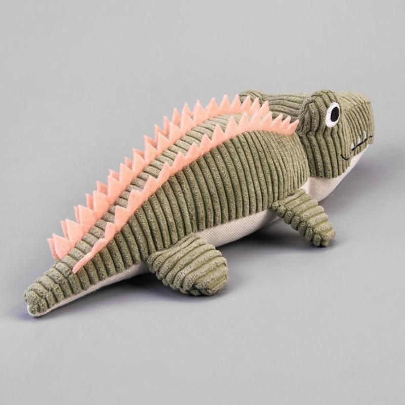 Realistic Crocodile Plush Pet Toys Squeaky Chew Toy For Puppies Boredom Grinding Teeth Interactive Dog Supplies