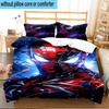 3PCS Red Spider Art Bedding Set,Including 1pc Duvet Cover And 2pcs Pillowcases Perfect for Bedroom, Dormitory, Fan Christmas Gift