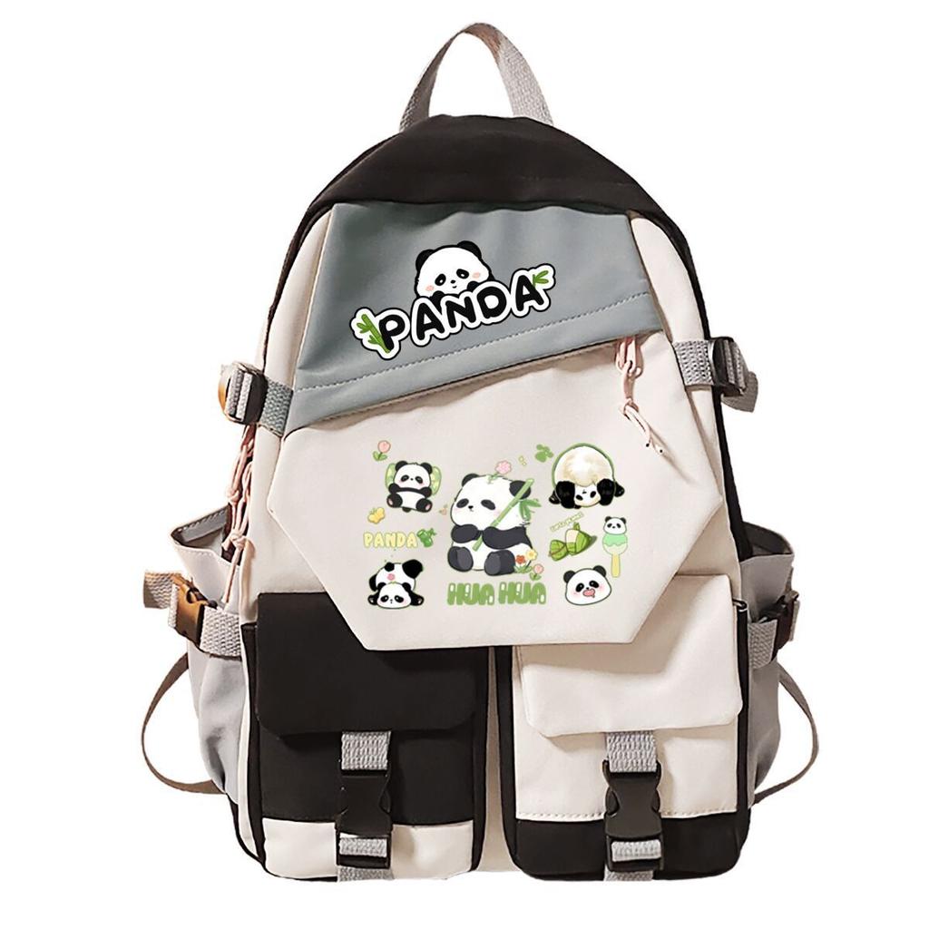 Panda Huahua Surrounding Super Cute Backpack Campus Male and Female Versatile Junior High School Students Elementary School Bags
