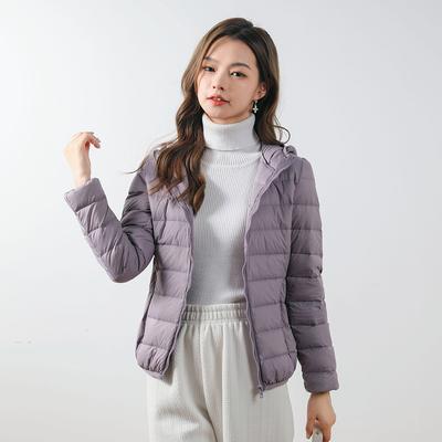 Leichte Daunenjacke für Herbst und Winter, lässige Daunenjacke in Übergröße für Damen