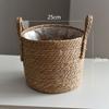 Oversized Straw Pot Extra Large Potted Plant Green Plant Flower Basket Plant Basket Woven Floor-to-Floor Indoor Bonsai