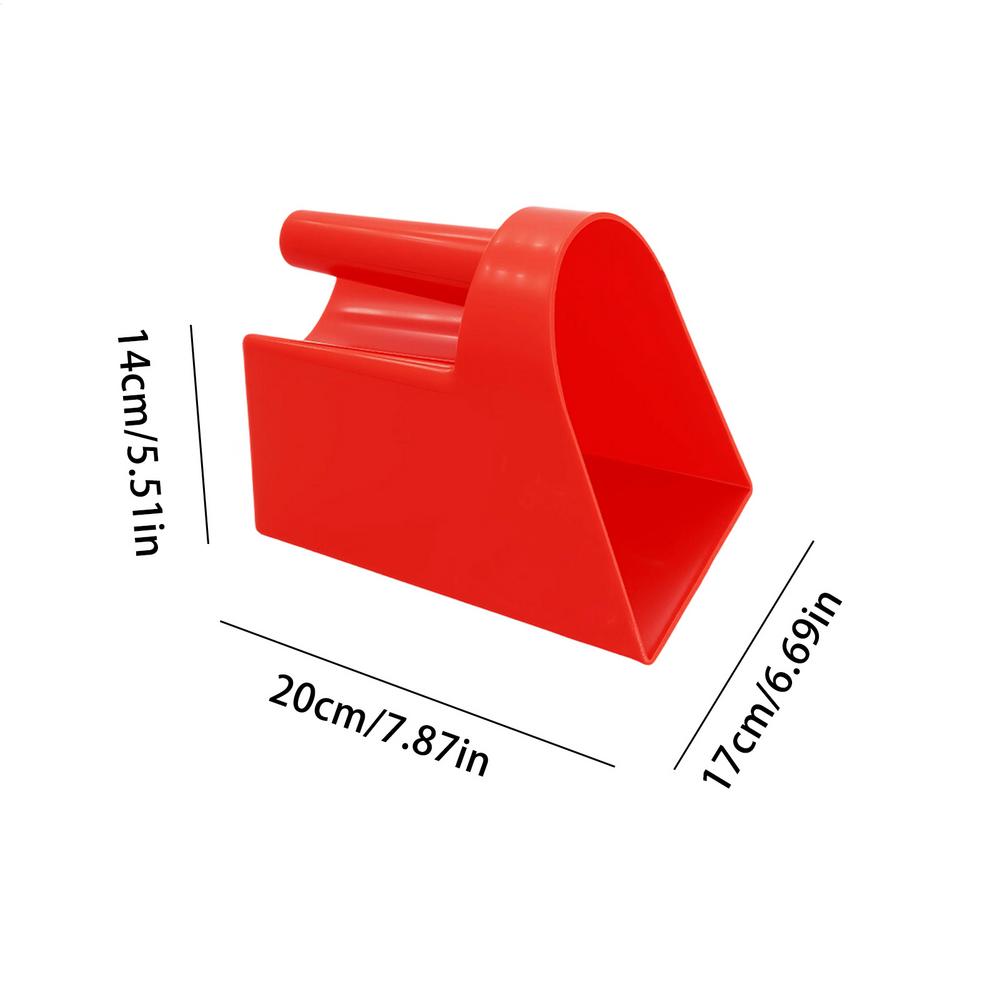 Plastic Feed Scoop Thickened Flat Bottom Food Shovel For Sheep Farming Utility Feed Scoop Poultry Durable Livestock Feeding Tool