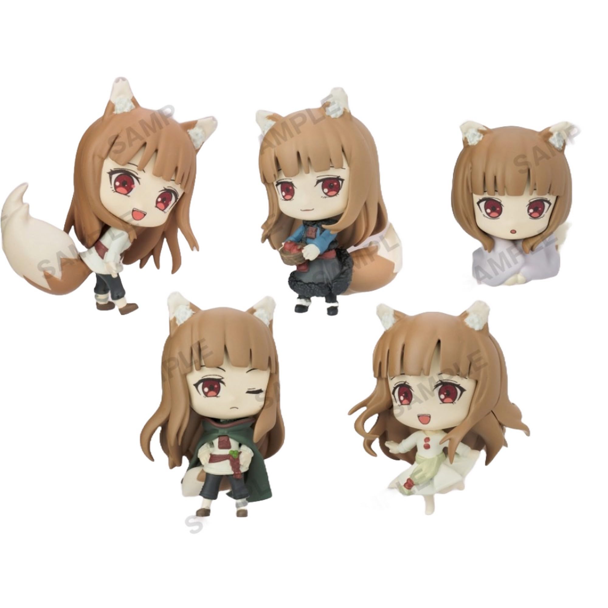 

Пряности и Волк Холо Коллекционная фигурка БОГАТЫЙ набор из 5 видов Bushiroad Creative Gacha Капсульная игрушка [Полный] (полный комплект)]